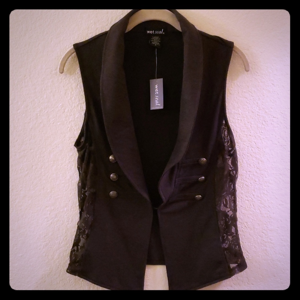 Wet Seal french terry vest
